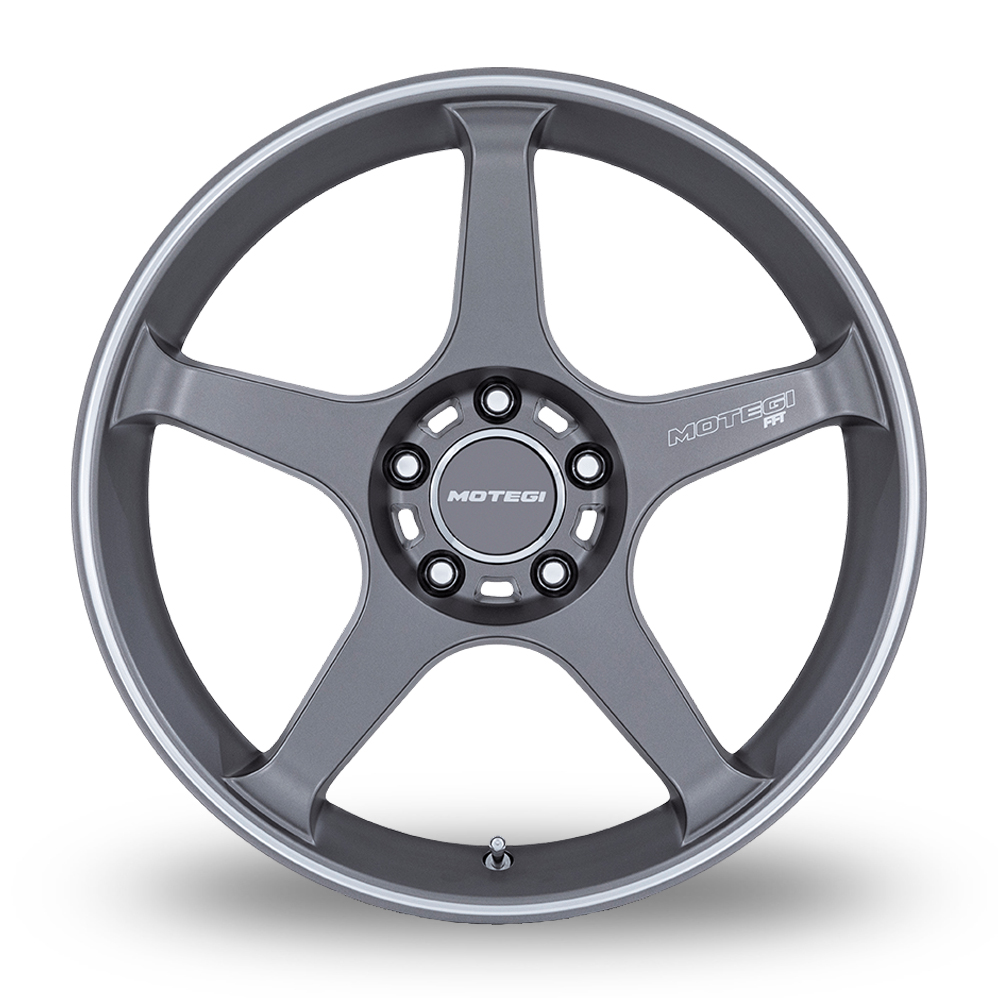 17" Motegi Racing MR159 Battle V (USA Warehouse) Gunzilla With Machined Lip Stripe Alloy Wheels