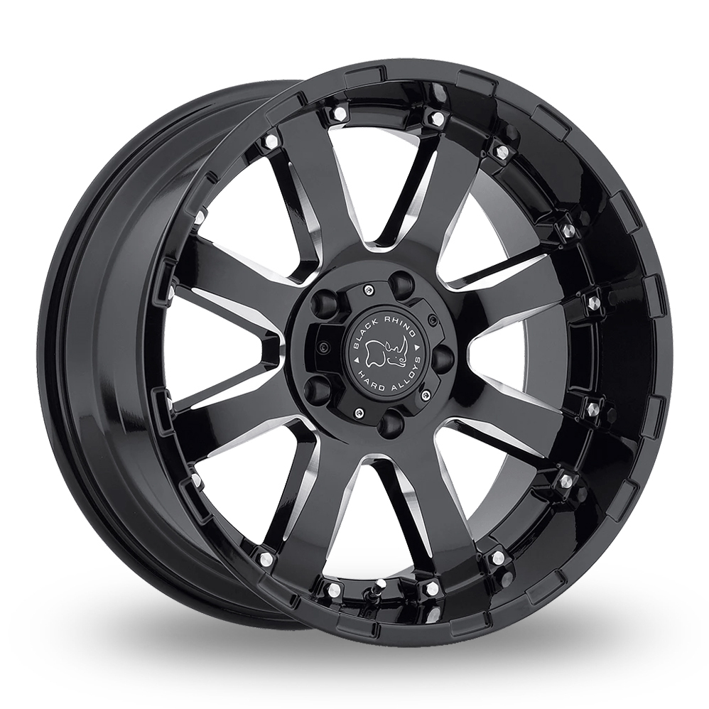 Black Rhino Sierra (USA Warehouse) Gloss Black Milled Alloy Wheels