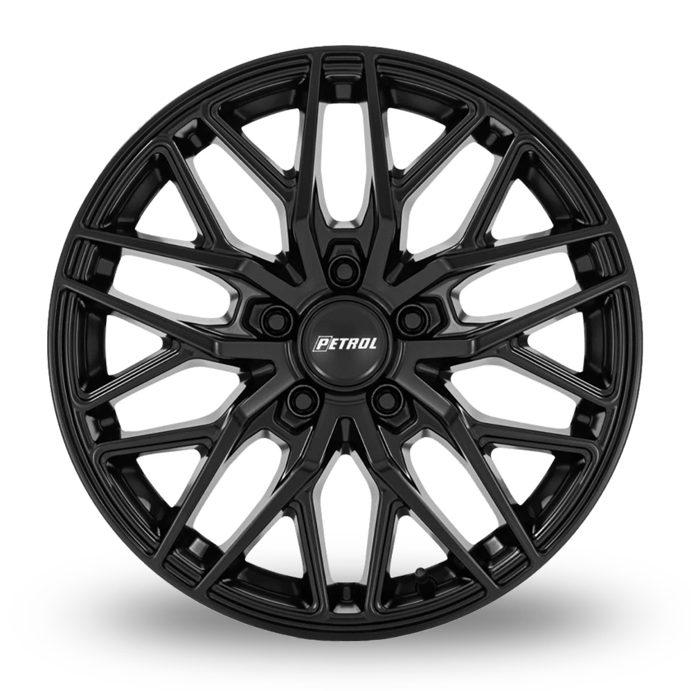 17" Petrol PE004 P3E Matt Black Alloy Wheels