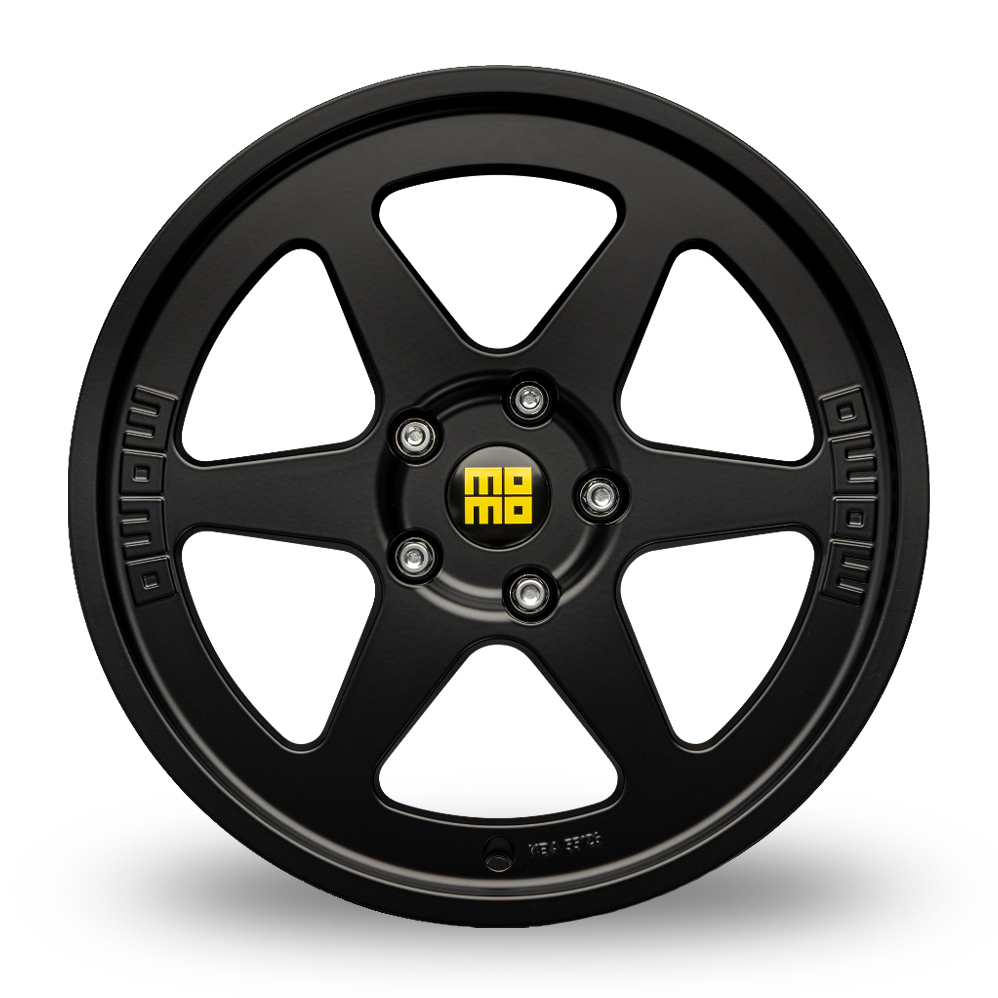 18" Momo Heritage 6 Matt Black Alloy Wheels