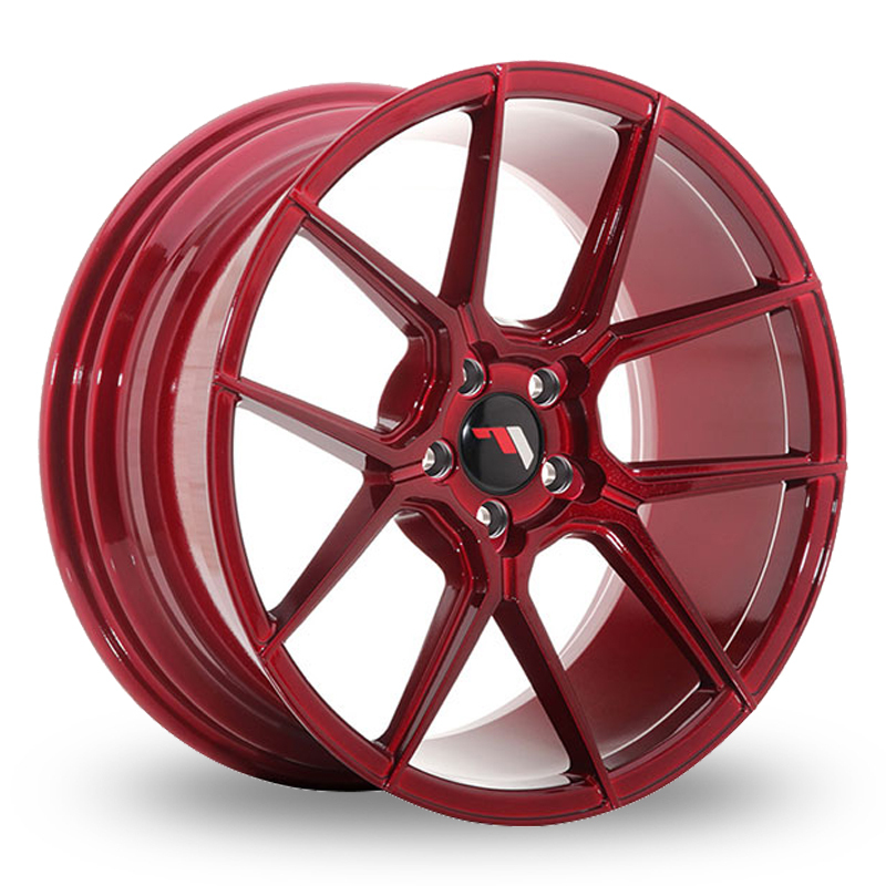 Japan Racing JR30 (8.5x20) (Custom Fitment) Platinum Red Alloy Wheels