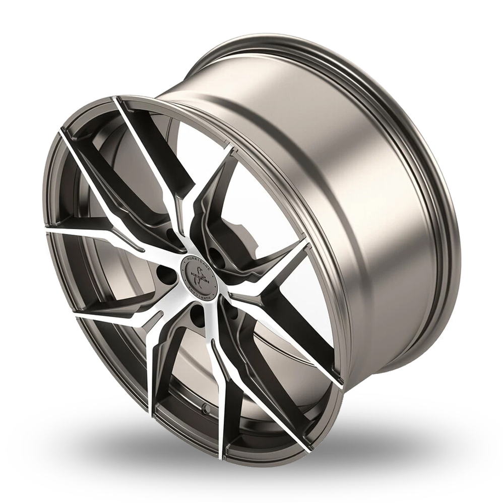 18" Keskin Tuning KT19 Palladium Polished Alloy Wheels