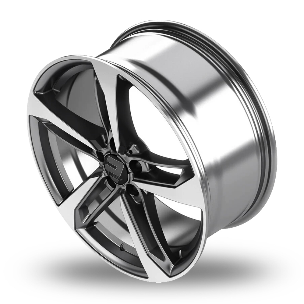 19" 2DRV WH36 Dark Gunmetal Machined Alloy Wheels