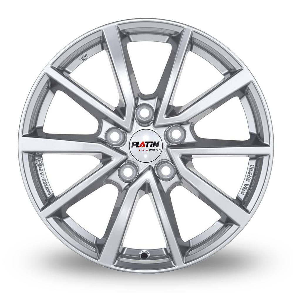 16" Platin P 95 Metall Silver Alloy Wheels