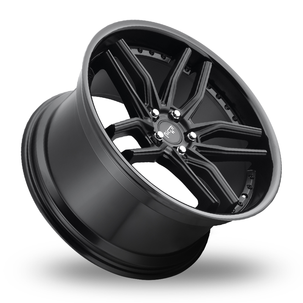 20" Niche M194 Methos (USA Warehouse) Gloss Black Matt Black Alloy Wheels