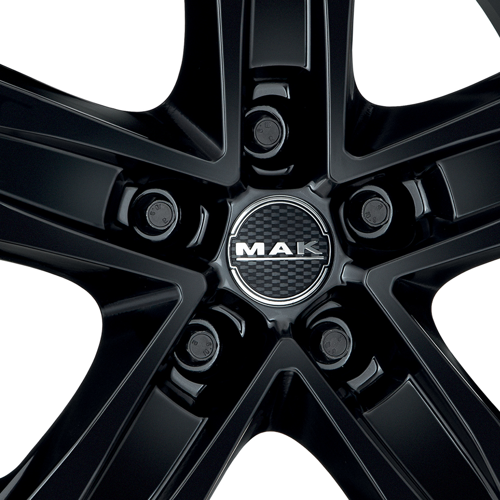 15" MAK STONE5 Gloss Black Alloy Wheels