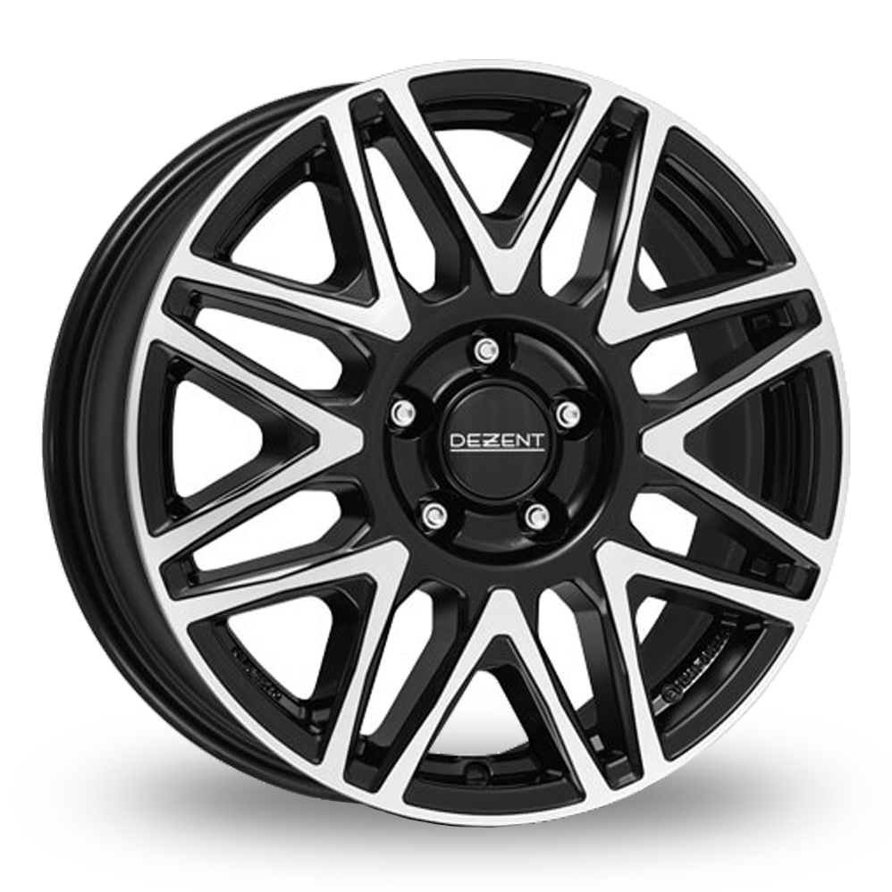 17" Dezent KH Dark Black Polished Alloy Wheels