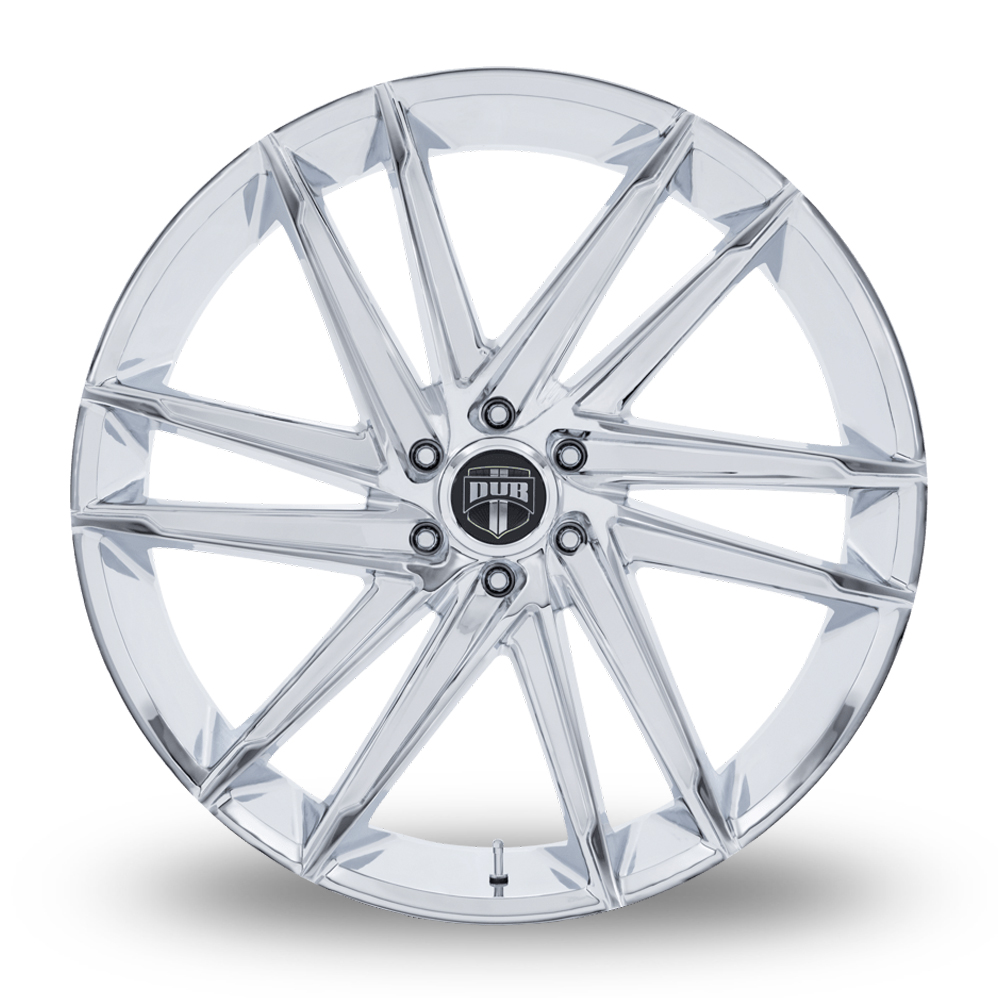 24" DUB DC275 Blaze Chrome Alloy Wheels