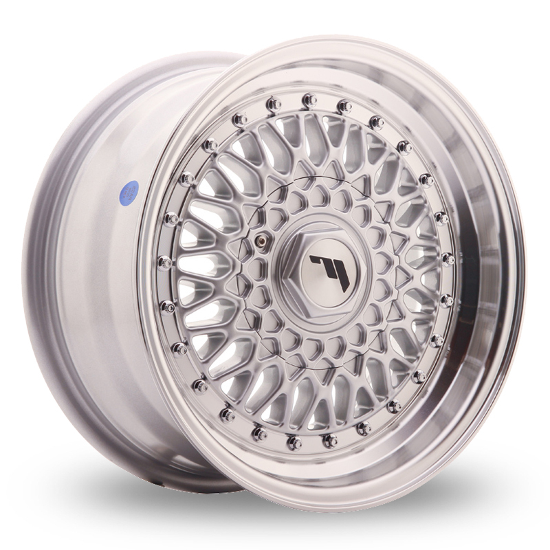 Japan Racing JR9 (9x16) Silver Machined Lip & Silver Rivets Alloy Wheels