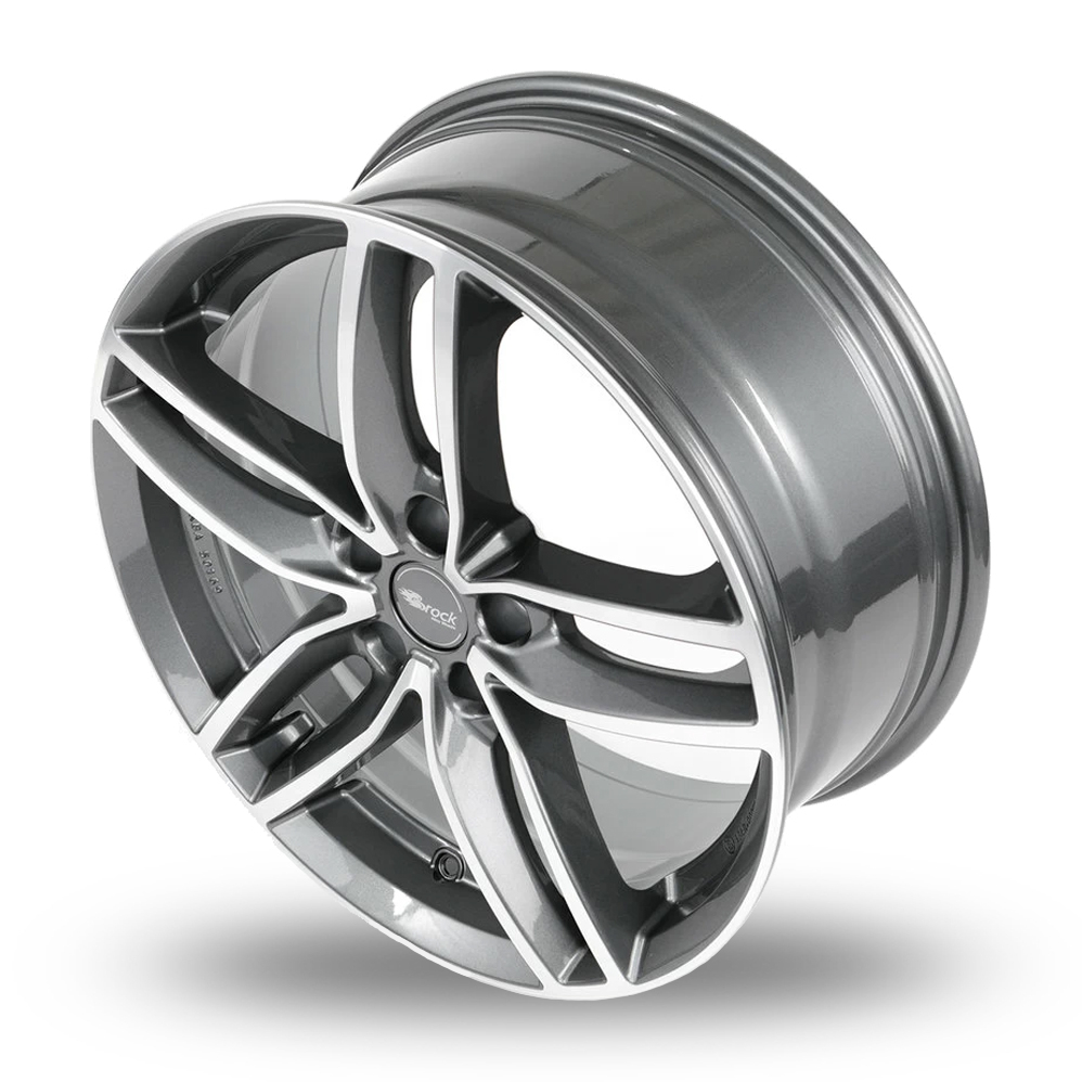 18" RC Design RC29 Himalaya Grey Front Polished Alloy Wheels