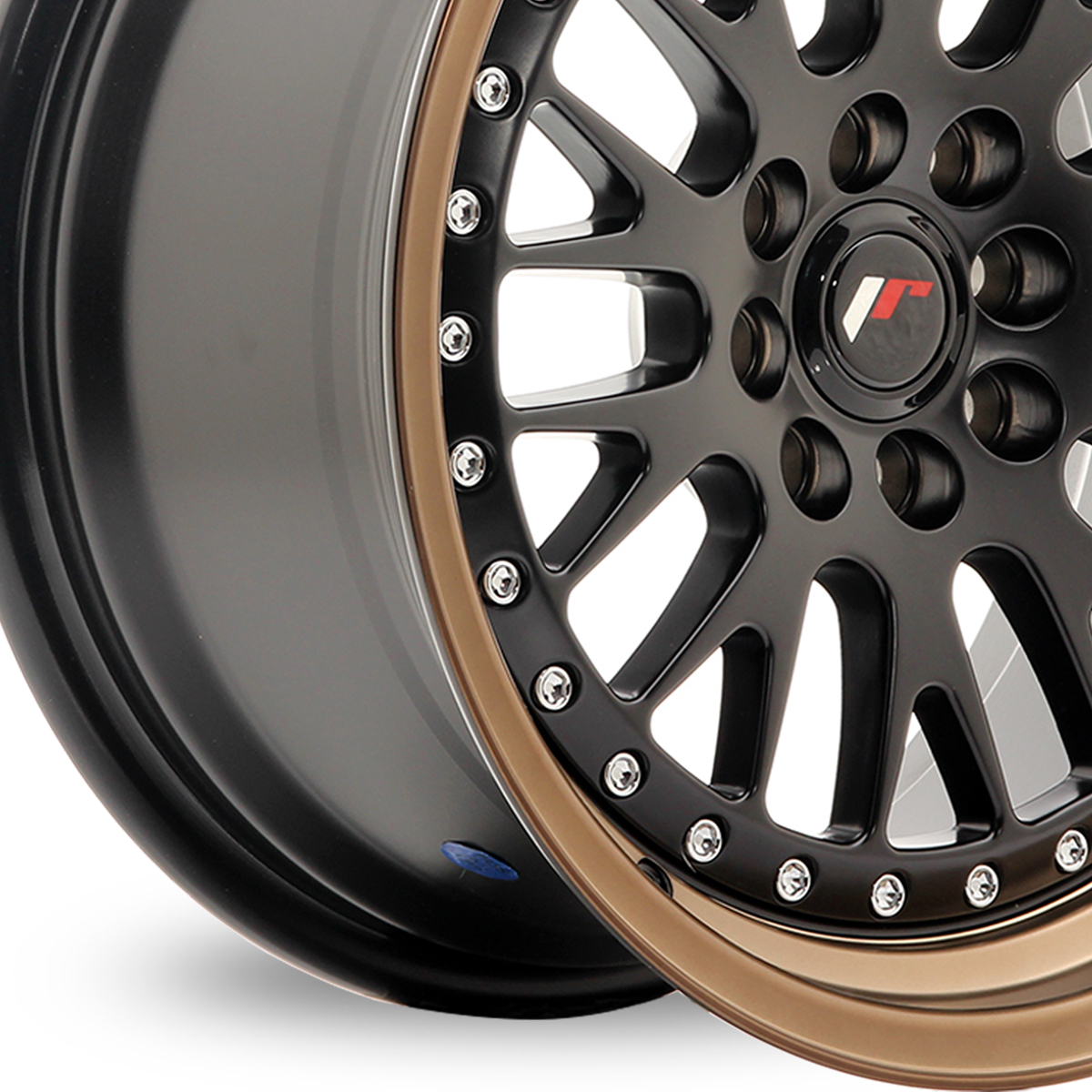 16" Japan Racing JR10 (8x16) Matt Black Bronze Lip Alloy Wheels