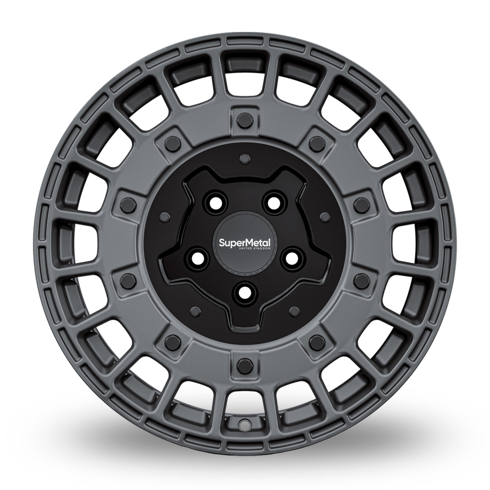 17" SuperMetal RIG Ultra Matt Grey Alloy Wheels