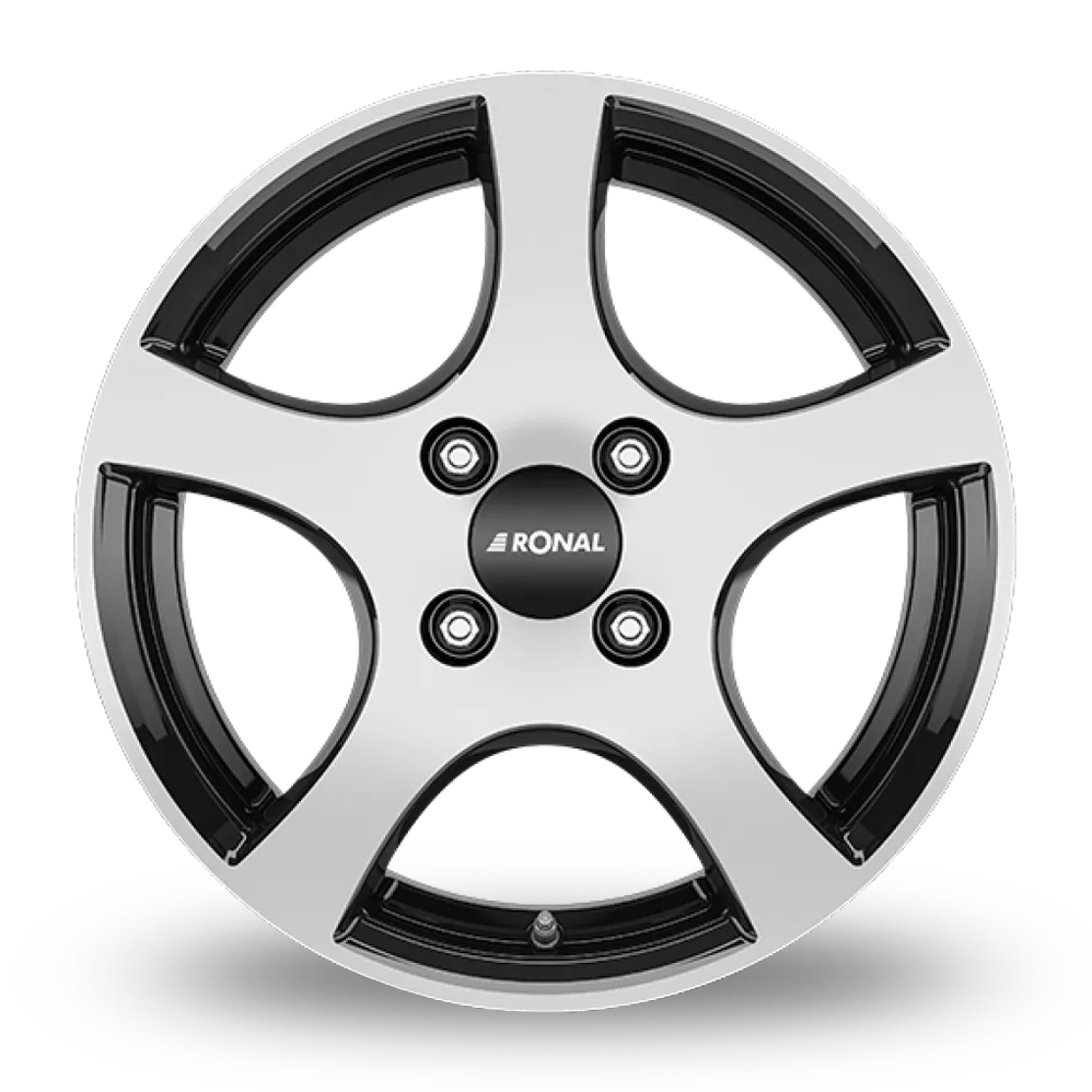14" Ronal CA2 Matt Black Polished Alloy Wheels