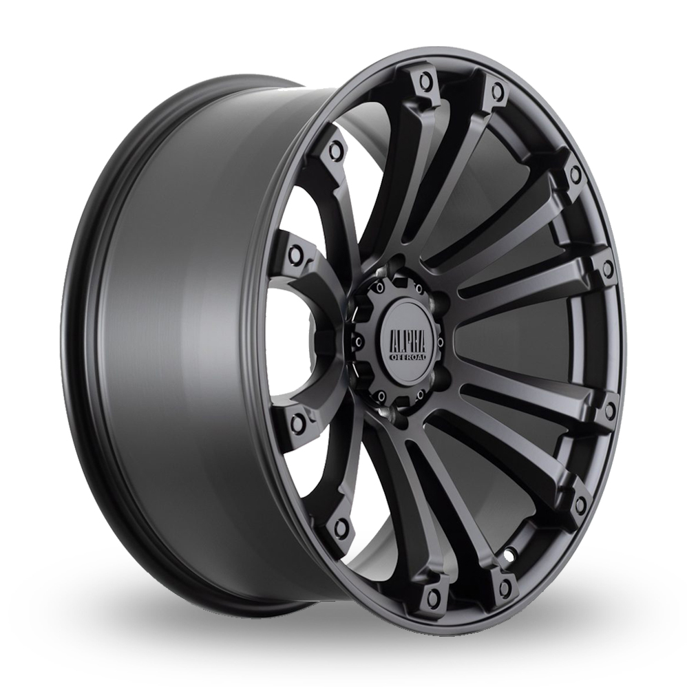 Alpha Off-Road Maverick Satin Black Alloy Wheels
