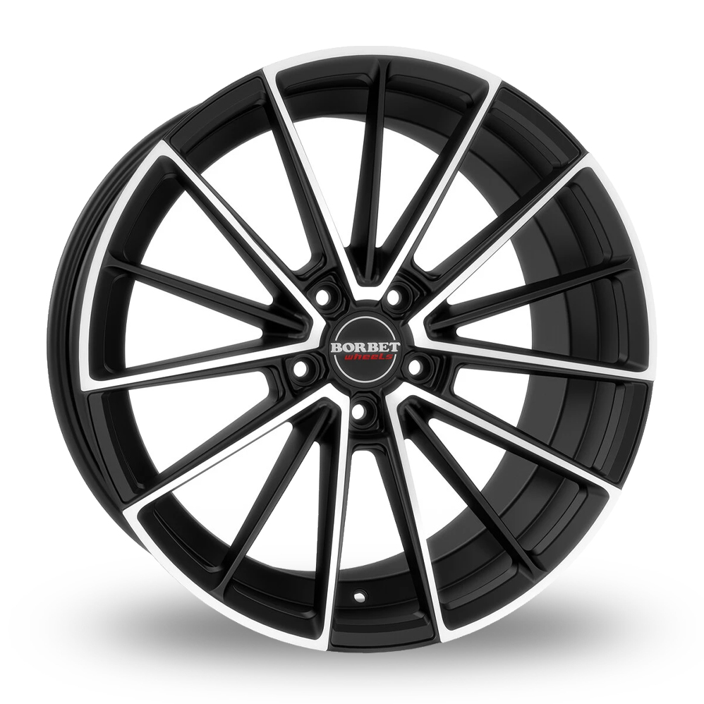 Borbet FB2DC Matt Black Polished Alloy Wheels