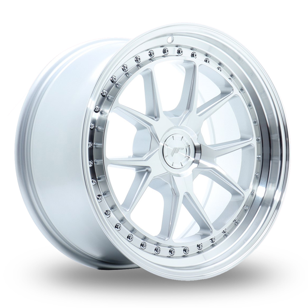 Japan Racing JR39 (8.5x18) (Custom Fitment) Silver Machined Face Alloy Wheels