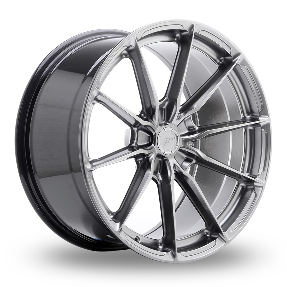Japan Racing JR37 (9.5x19) (Custom Fitment) Hyper Black Alloy Wheels
