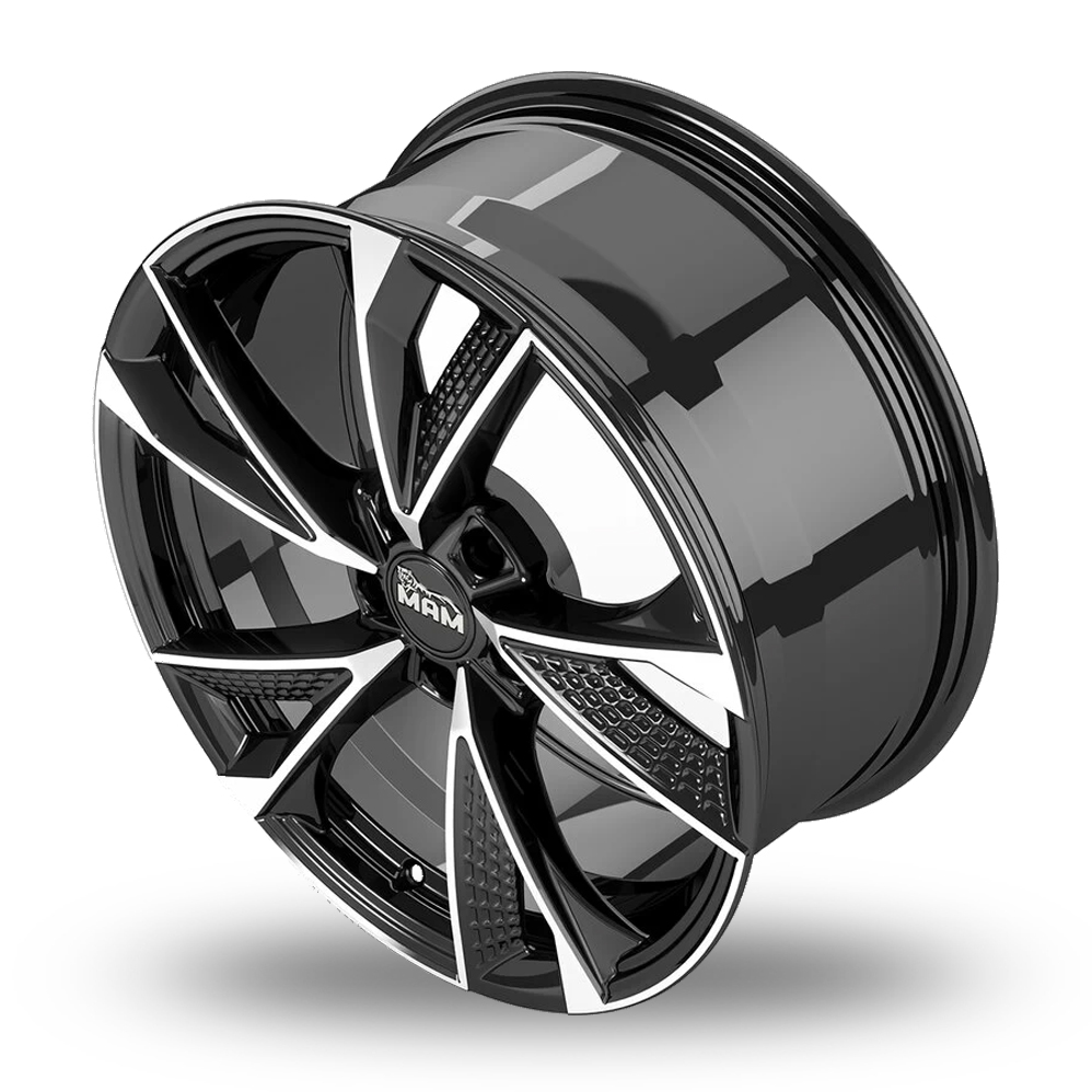 19" MAM RS6 Black Polished Alloy Wheels