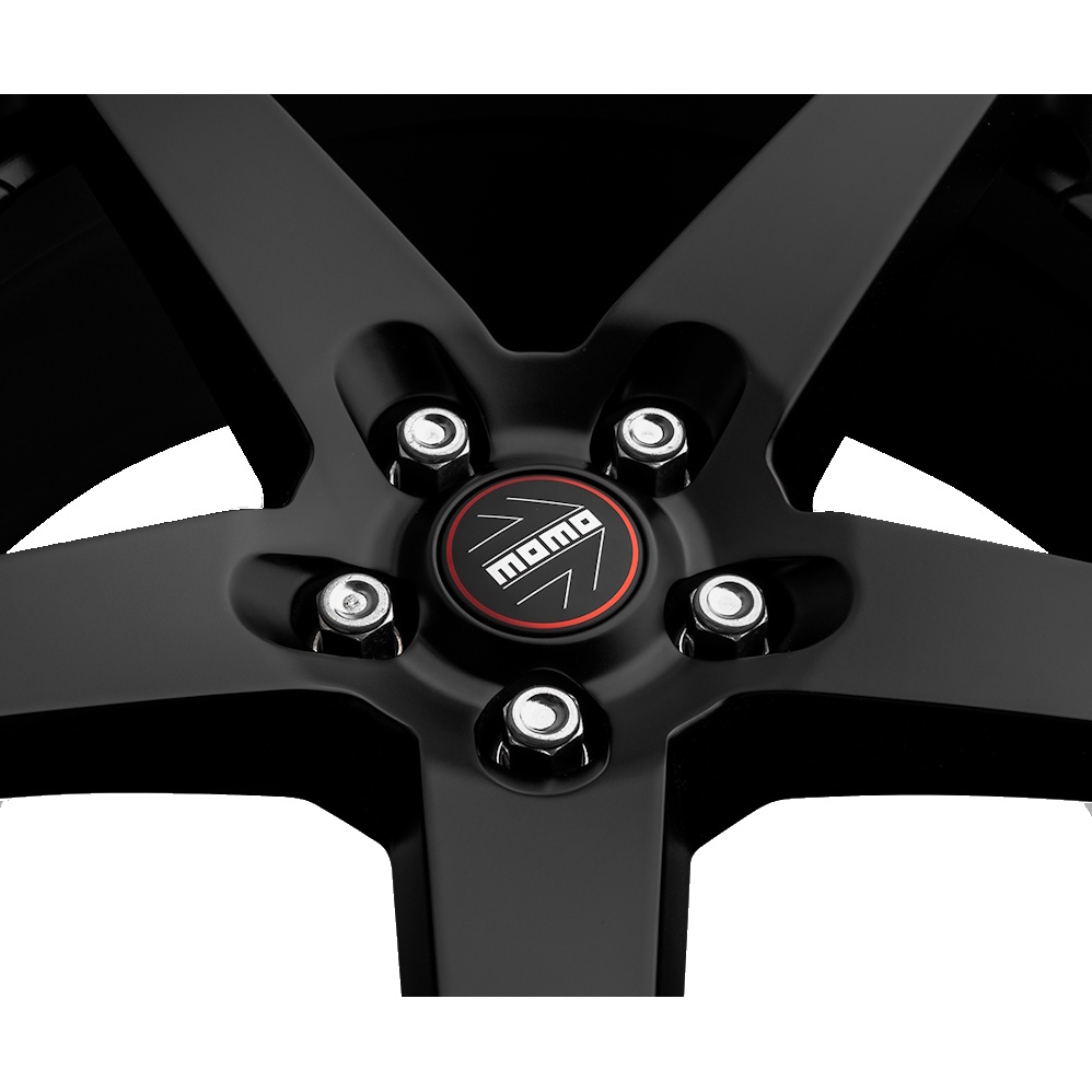 18" Momo Five Black Polished Alloy Wheels