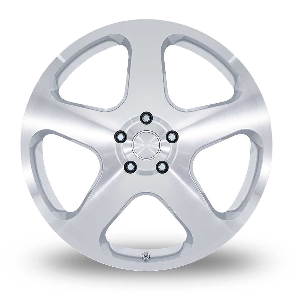20" Rotiform RC200 NUE Gloss Silver With Machined Face Alloy Wheels