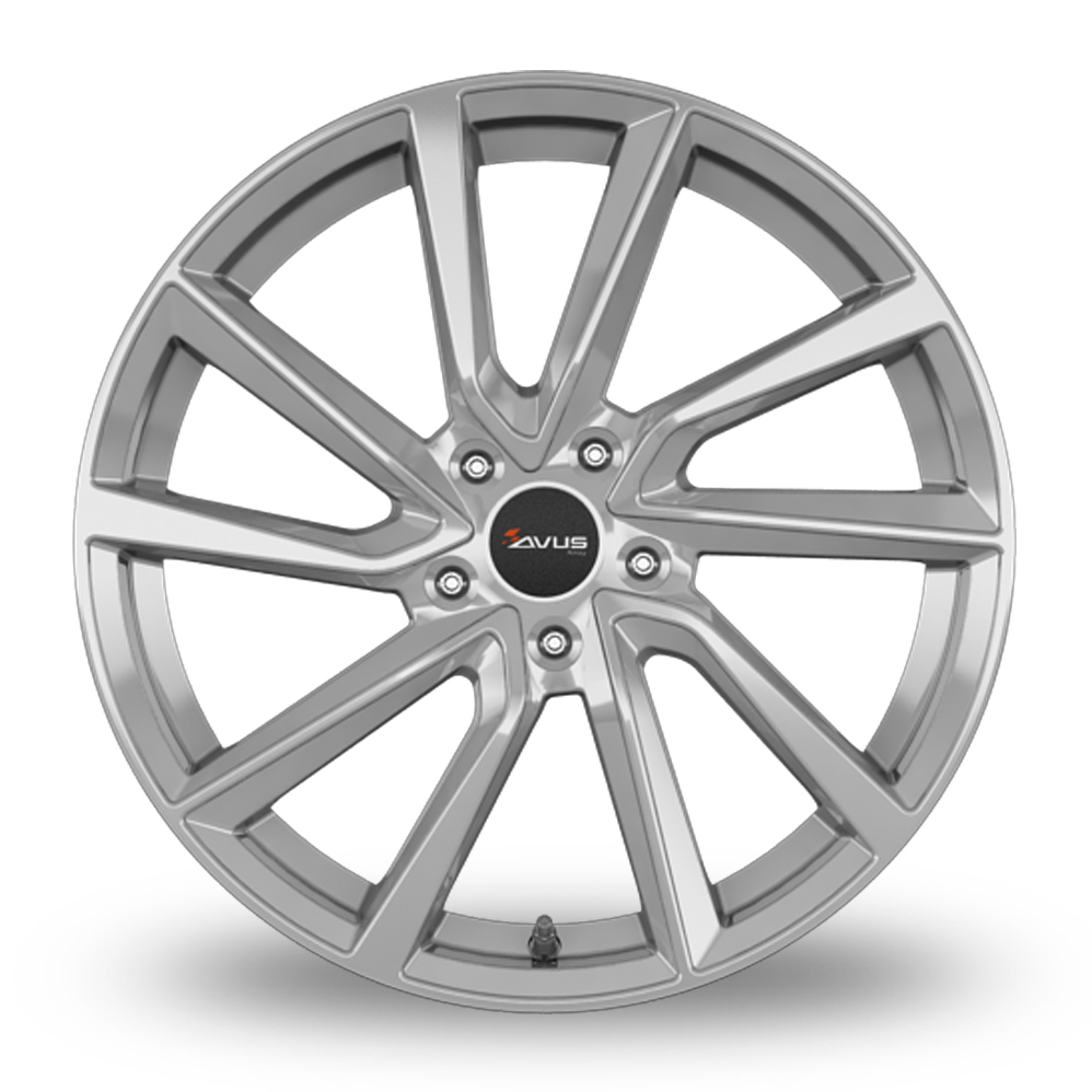 15" Avus Racing AC-518 Hyper Silver Alloy Wheels
