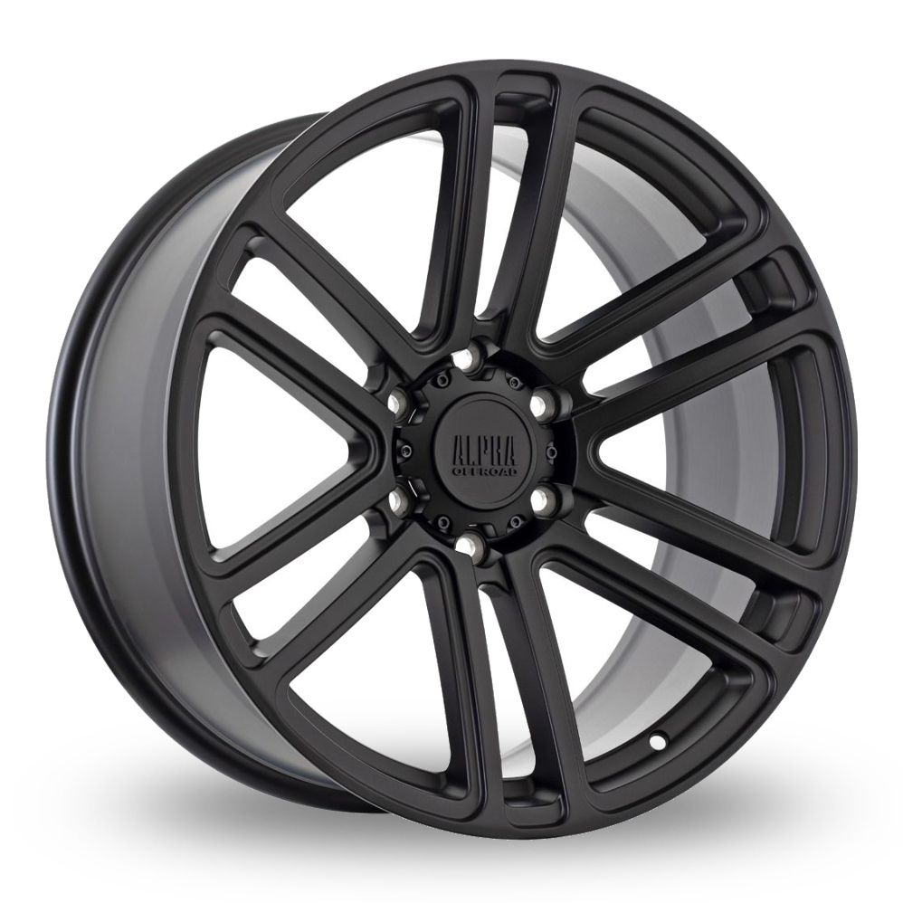 Alpha Off-Road Barricade Satin Black Alloy Wheels