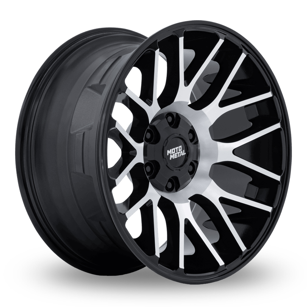 Moto Metal MO816 Overlook (USA Warehouse) Gloss Black Machined Alloy Wheels