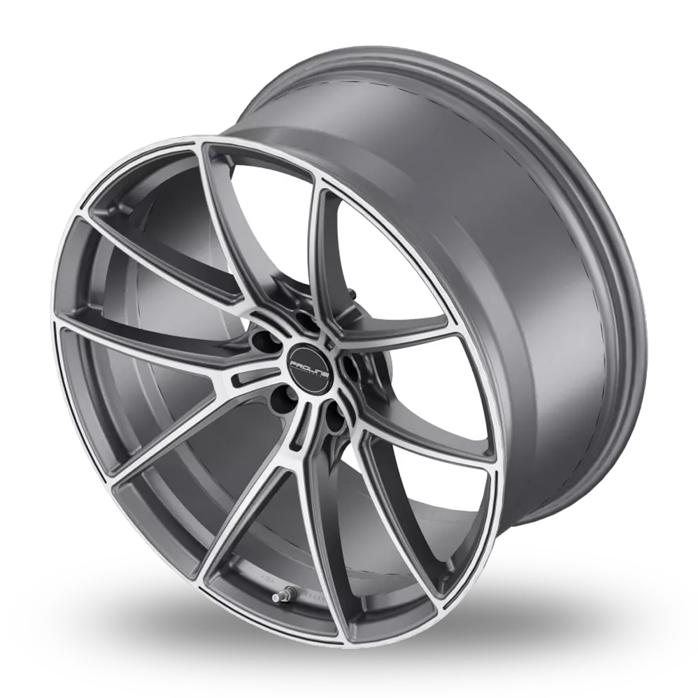 21" Proline PFR Forged Matt Grey Polished Alloy Wheels