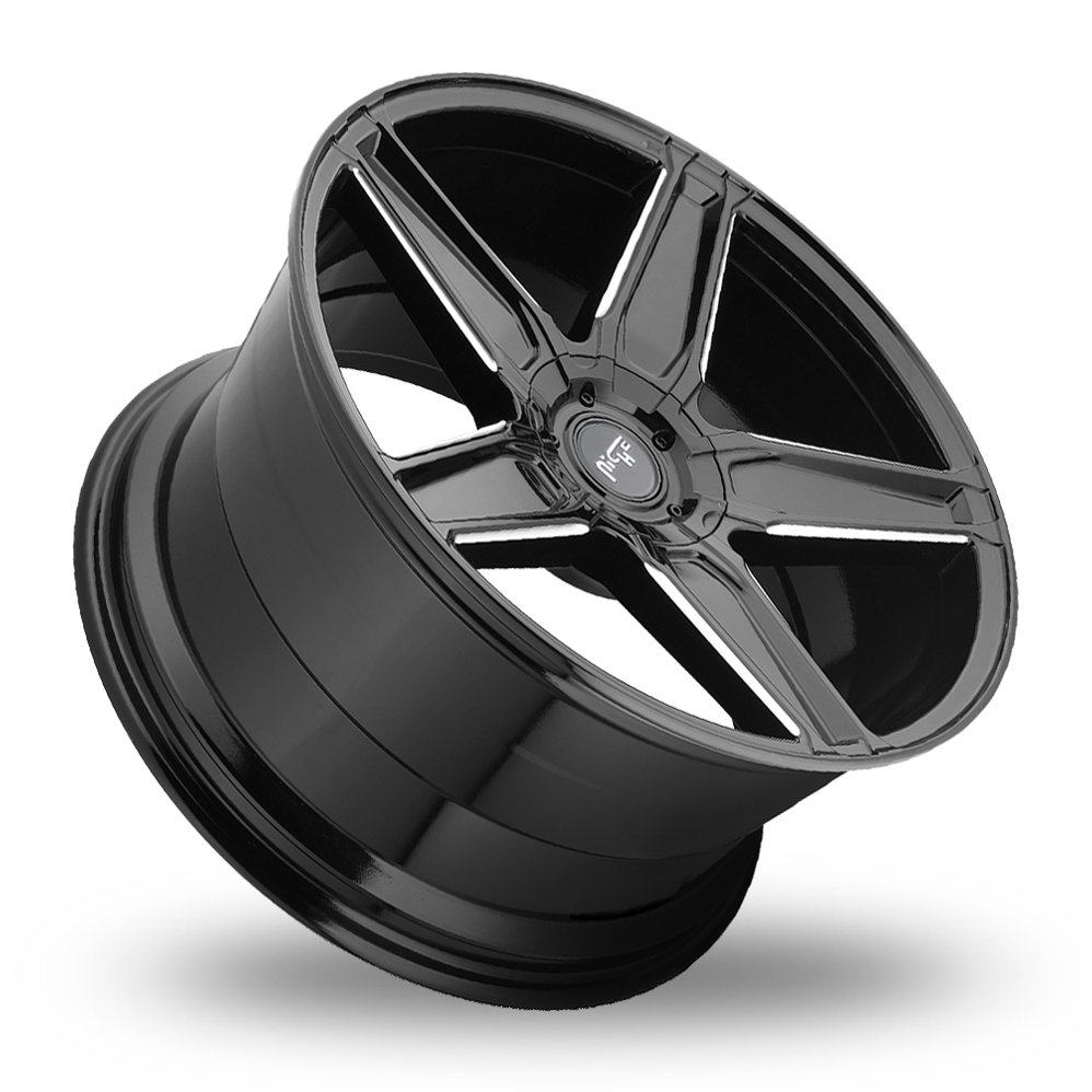 20" Niche M180 Cannes Gloss Black Milled Alloy Wheels