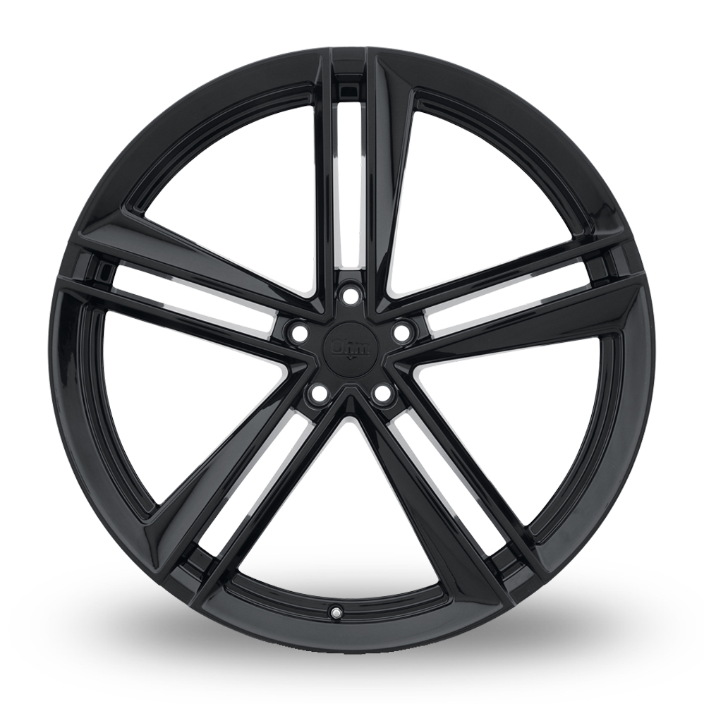 21" OHM Lightning Gloss Black Alloy Wheels