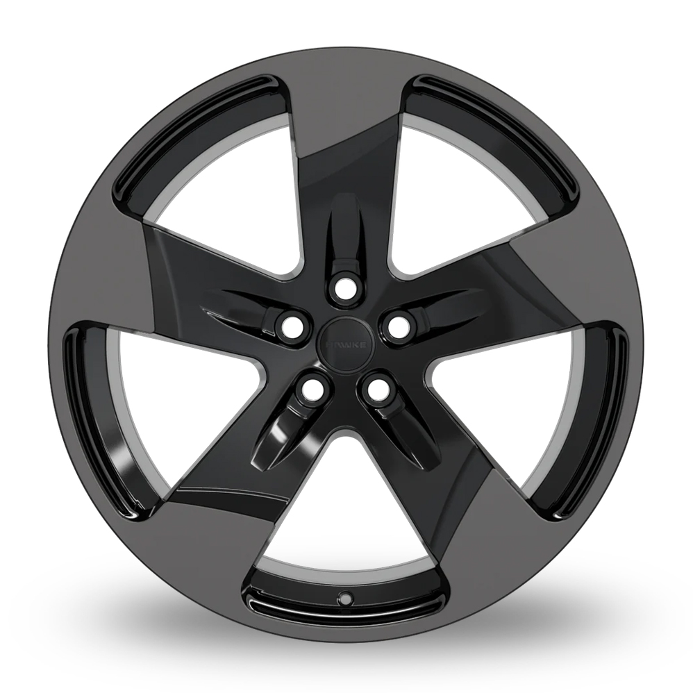 22" Hawke Five Tooth Black Shadow Alloy Wheels