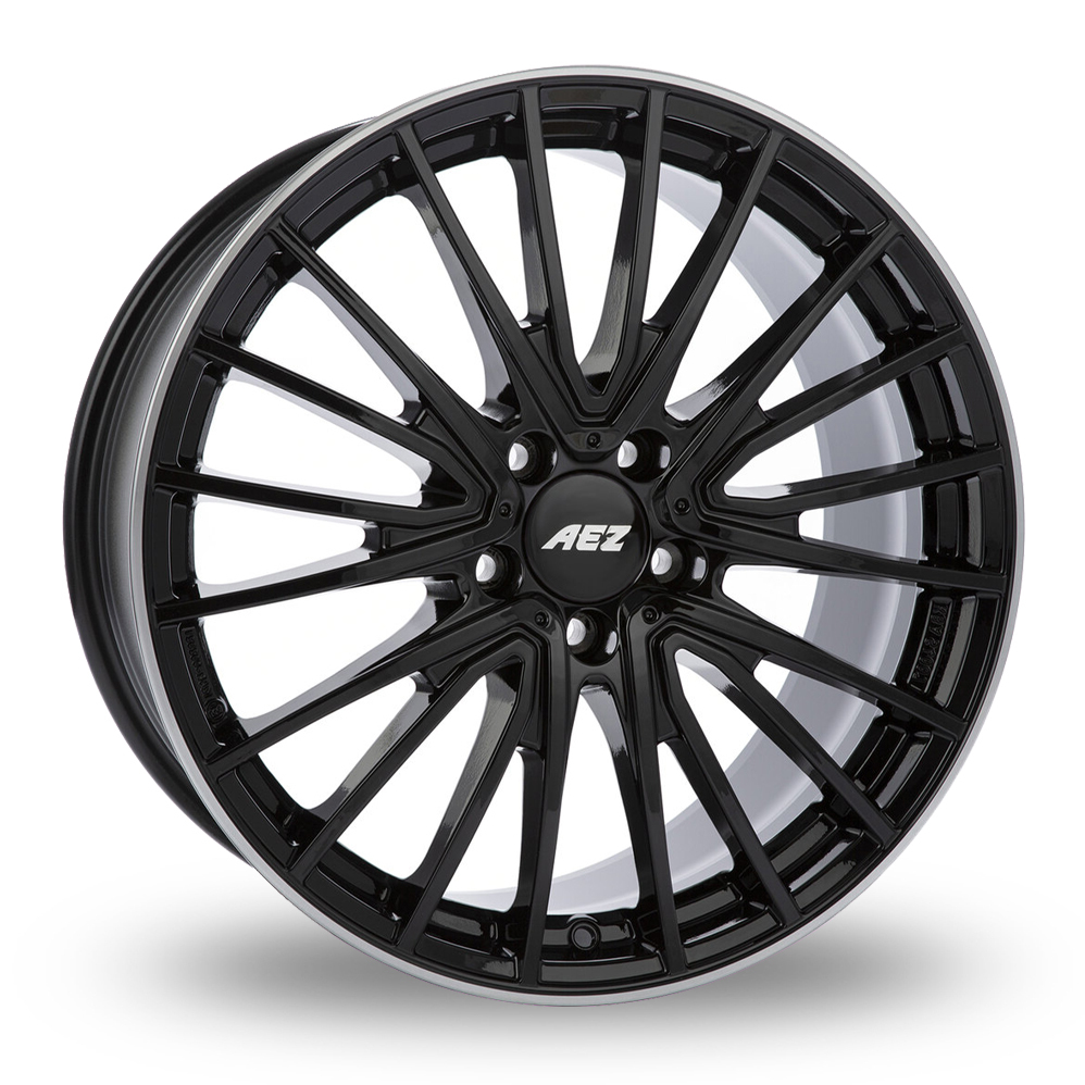 AEZ Berlin Black Polished Lip Alloy Wheels