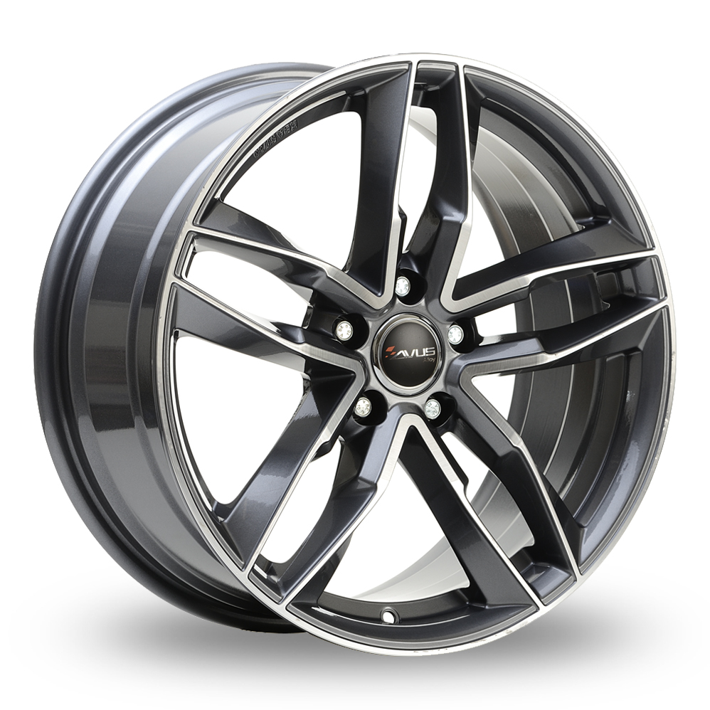 Avus Racing AF16 Anthracite Polished Alloy Wheels