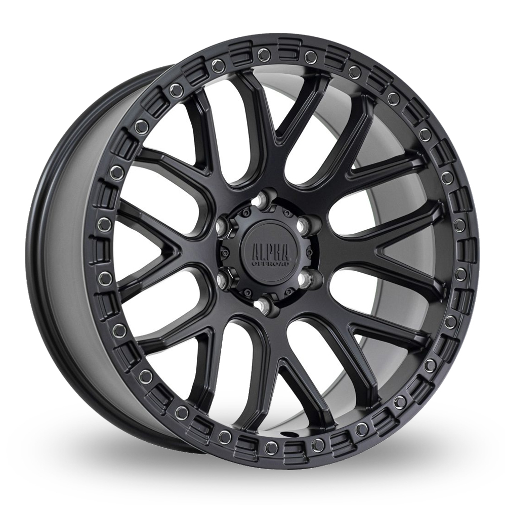 Alpha Off-Road Grudge Satin Black Alloy Wheels