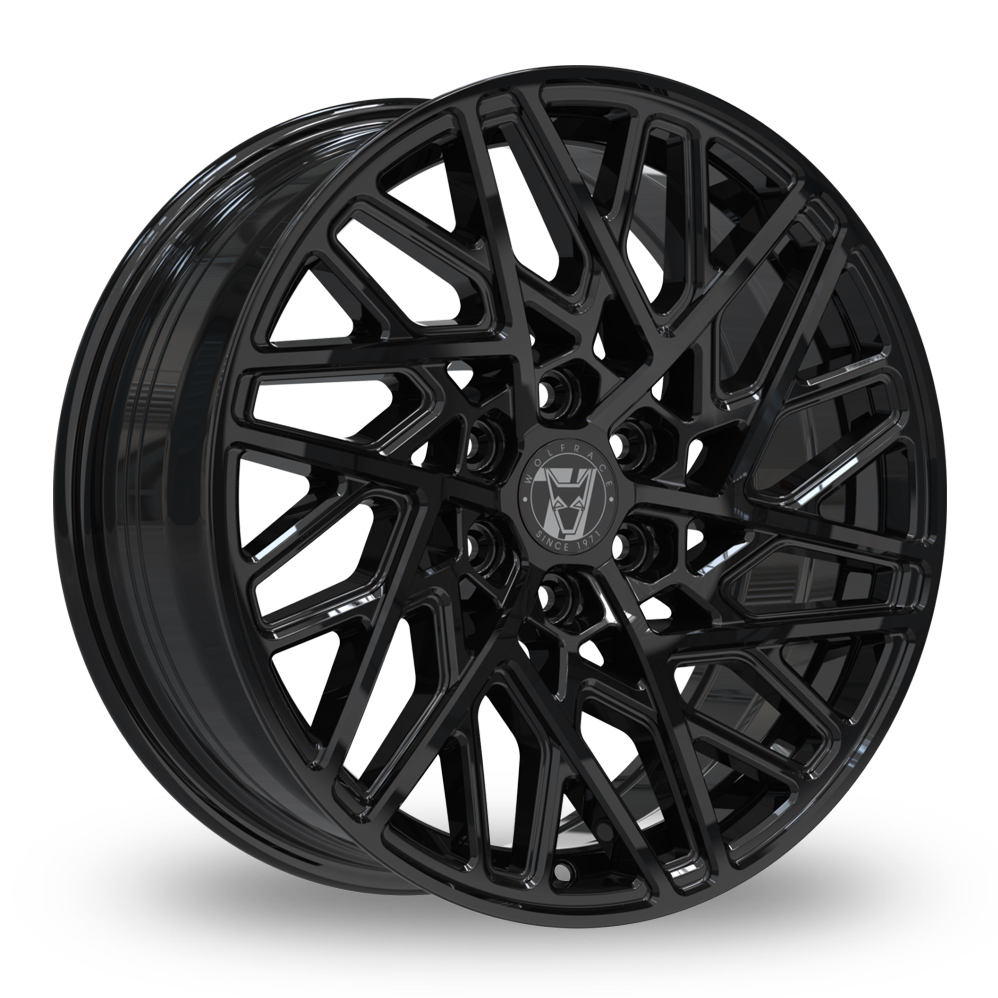 Wolfrace 71 Sonic GT6 Gloss Raven Black Alloy Wheels