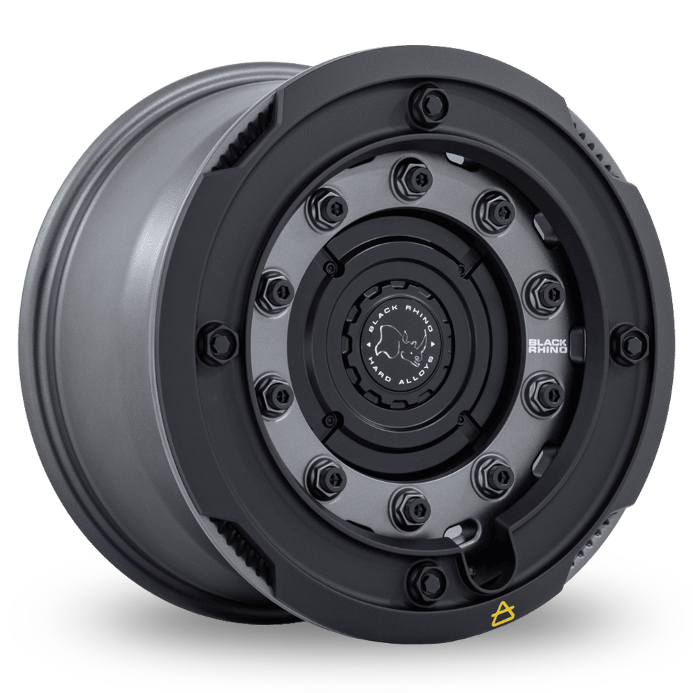Black Rhino BR027 ARX (USA Warehouse) Gun Black With Matt Black Rock Guard Alloy Wheels