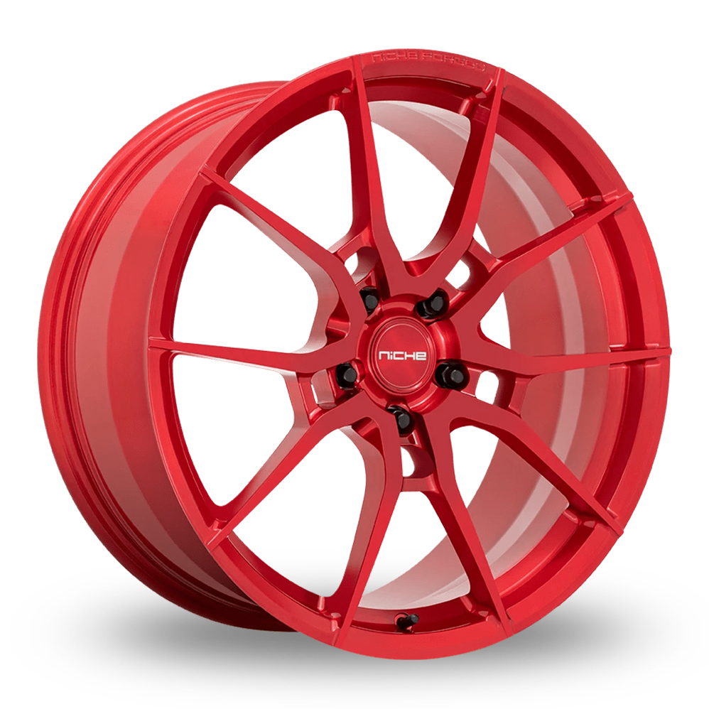 Niche T113 Kanan (USA Warehouse) Brushed Candy Red Alloy Wheels