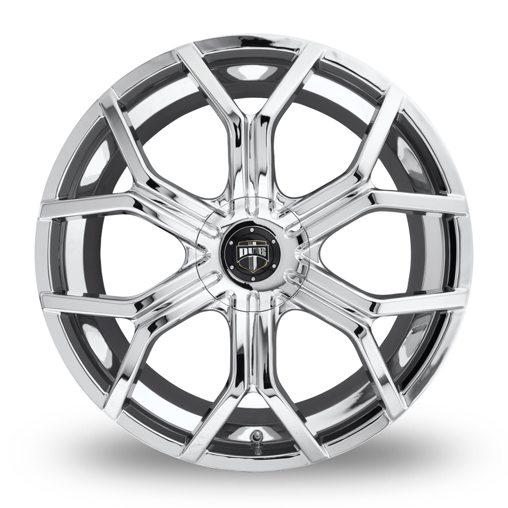 24" DUB S207 Royalty Chrome Plated Alloy Wheels