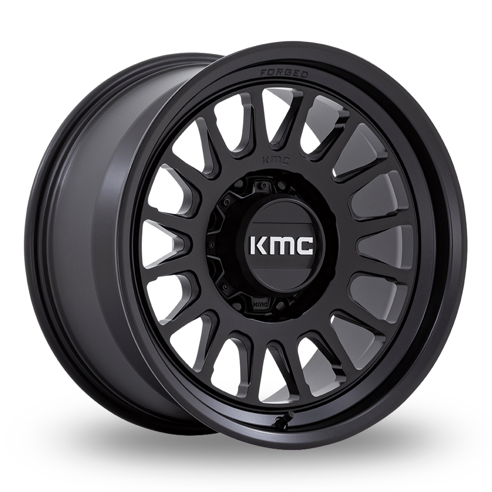 KMC KM447 Impact Forged Monoblock (USA Warehouse) Satin Black Alloy Wheels