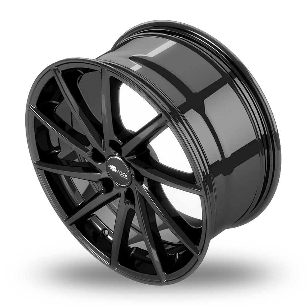 18" Brock B37 Gloss Black Alloy Wheels