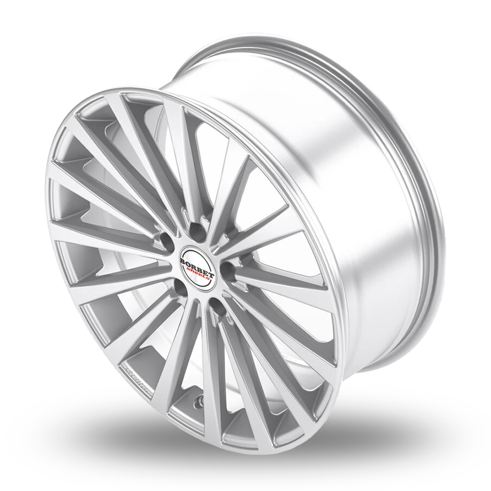 19" Borbet BLX Brilliant Silver Alloy Wheels