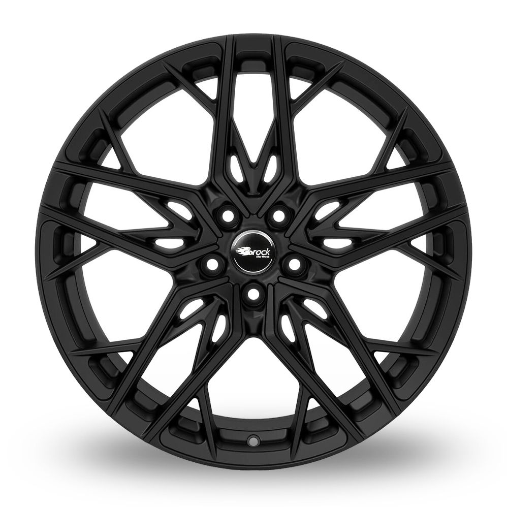 19" Brock B44 Satin Black Alloy Wheels