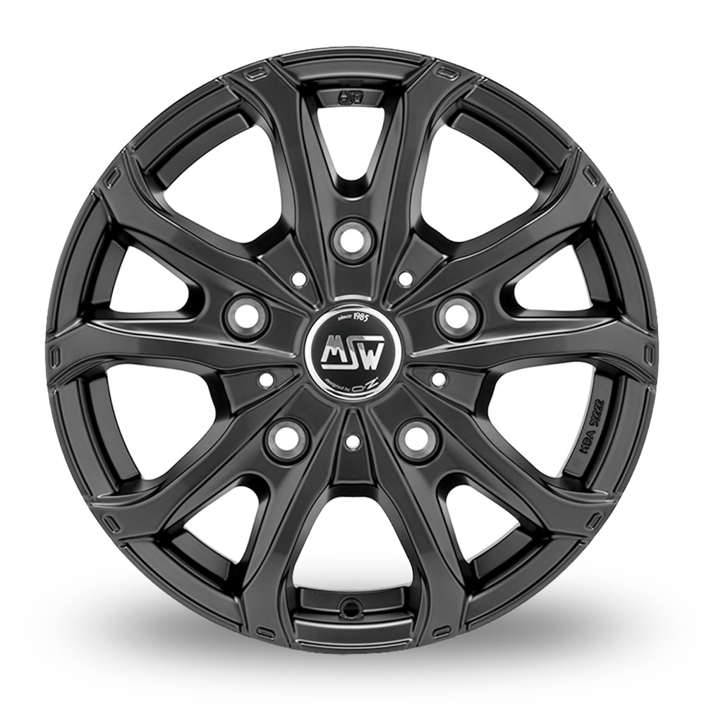 16" MSW (by OZ) 48 VAN Matt Dark Grey Alloy Wheels