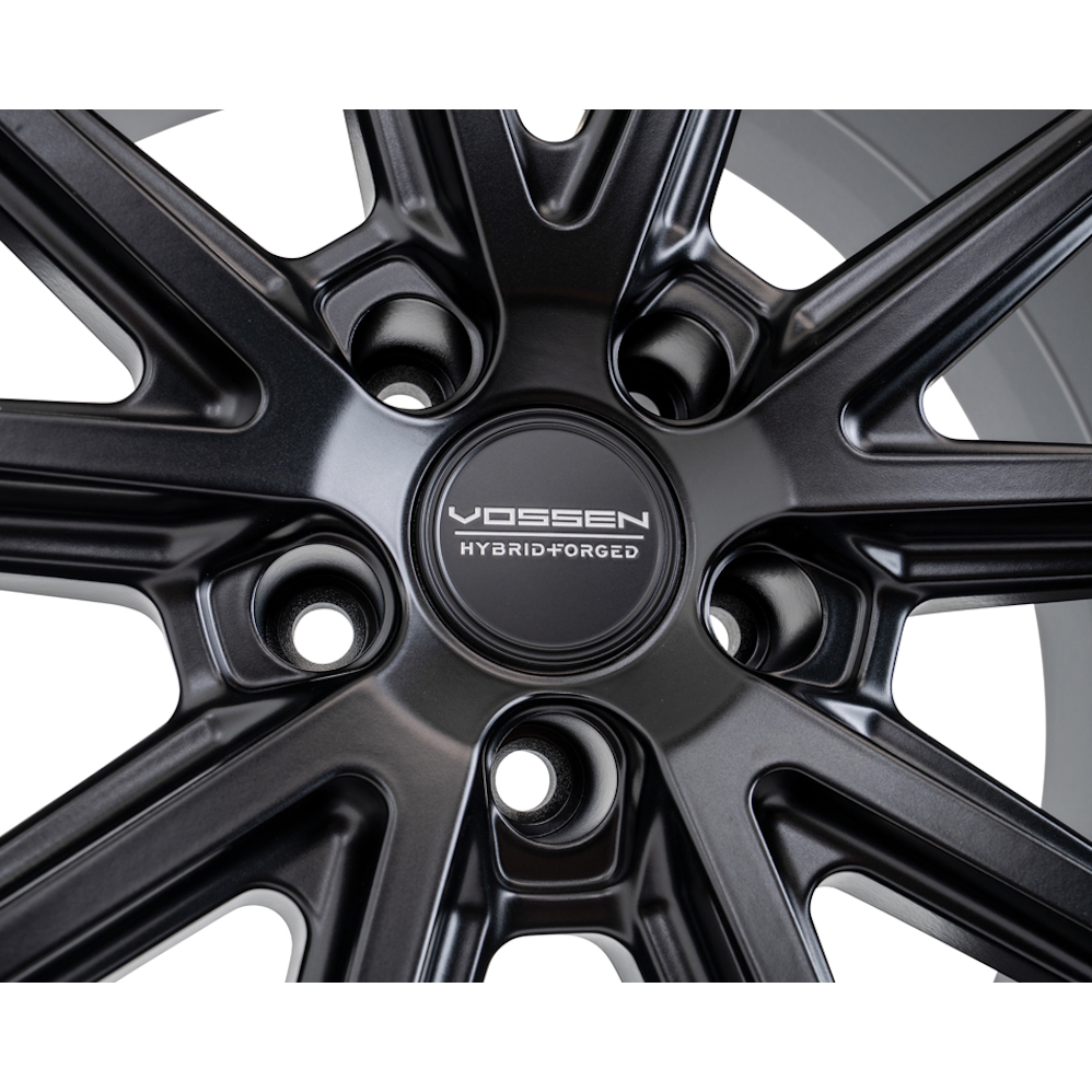 22" Vossen HFX-2 (9.5x22) (Deep Concave) Satin Black Alloy Wheels