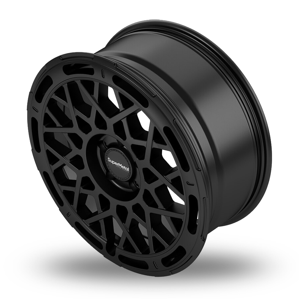 18" SuperMetal Cage Matt Black Alloy Wheels