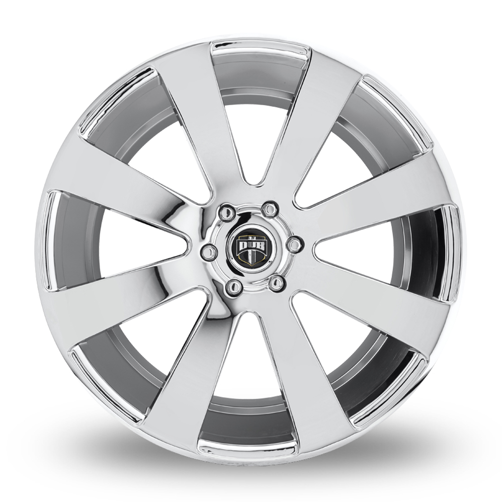 22" DUB S131 8-Ball Chrome Plated Alloy Wheels