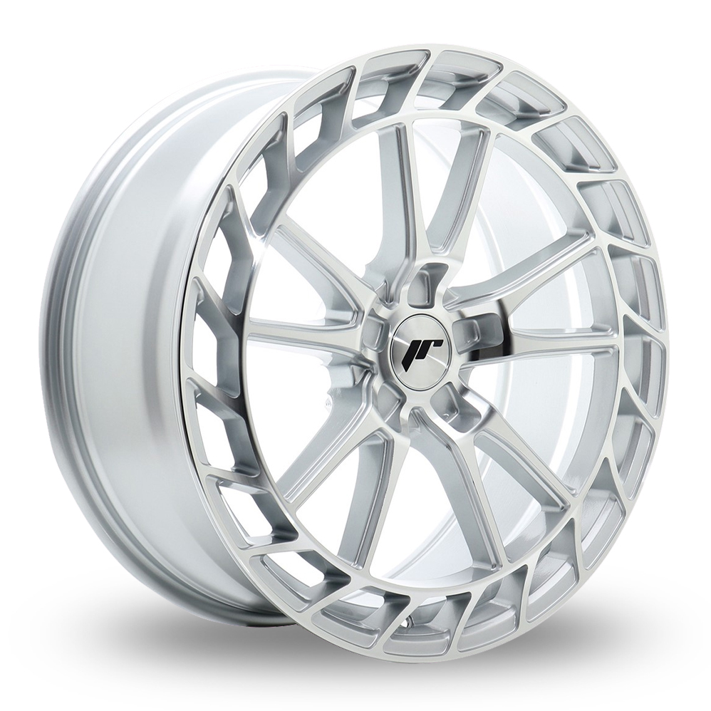Japan Racing JR45 (9.5x21) (Custom Fitment) Silver Machined Face Alloy Wheels