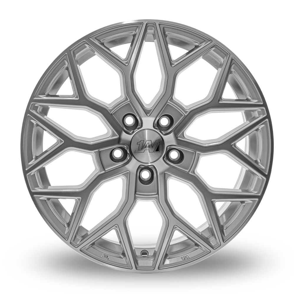 18" 1AV ZX12T Gloss Silver Polished Alloy Wheels