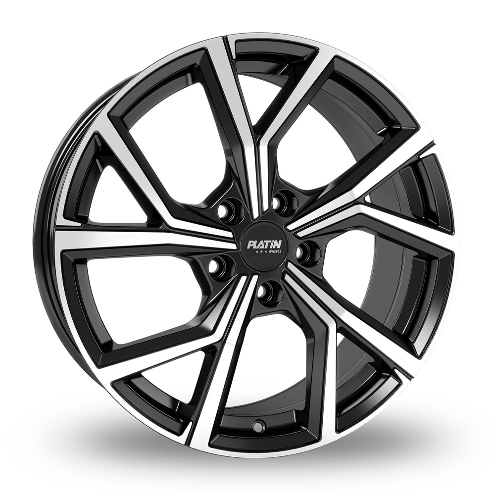 Platin P 115 Black Polished Alloy Wheels