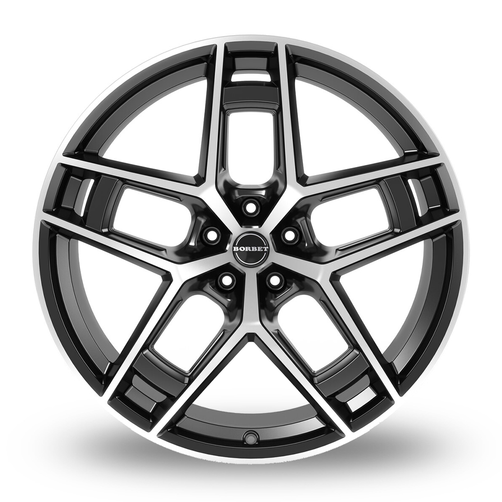 24" Borbet TF Graphite Polished Glossy Alloy Wheels